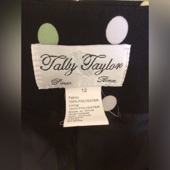 Vintage Tally Taylor brown orange blazer Jacket faux Diamond Closure size 12 - Picture 4 of 8